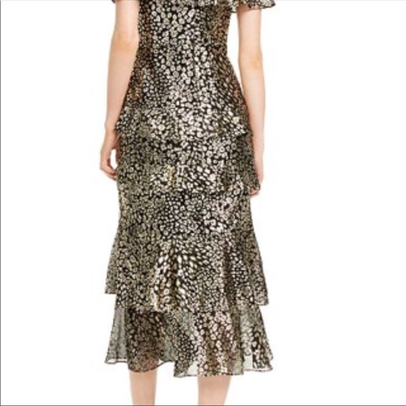 Rachel Roy tiered cold shoulder midi dress - Picture 2 of 3